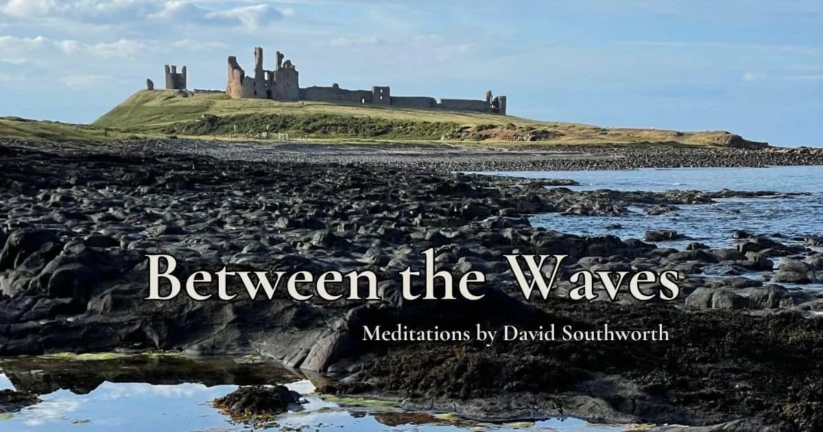 Northumberland coast, the landscape behind Between the Waves